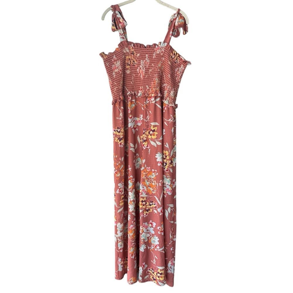 Chelsea 28 Mauve Floral Jumpsuit Size L